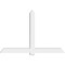 Ekena Millwork Eugene Architectural Grade PVC Gable Bracket, 84"W x 56"H x 6"D x 6"F, 16/12 Pitch GBP084X56X0606EUG00 - alternate 3
